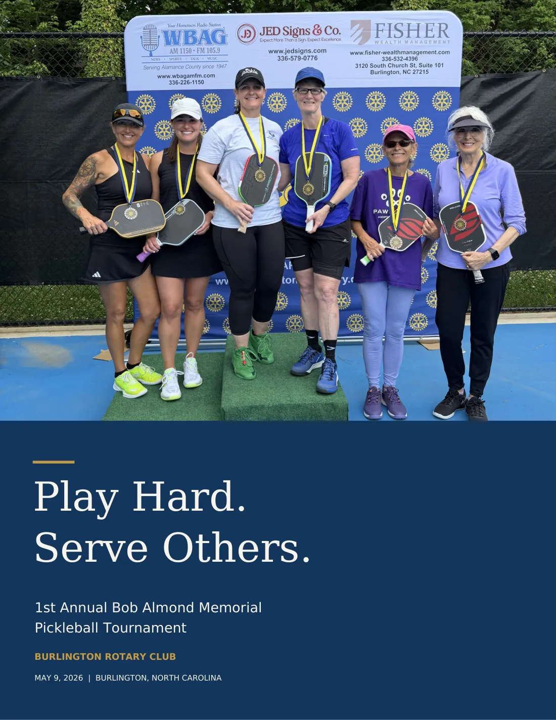 24-Page Event Photo Book — portfolio design sample for Burlington Rotary